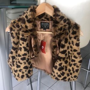 Cheetah pattern vest new